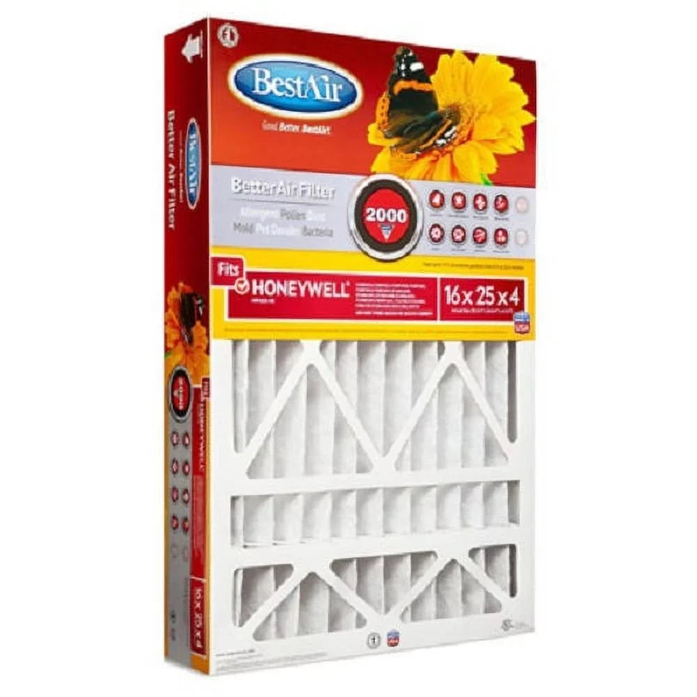 of Pleated - One Best 25" Air 11 x x Honeywell 4" Year Filter HW1625-11R 5 16" MERV Quantity