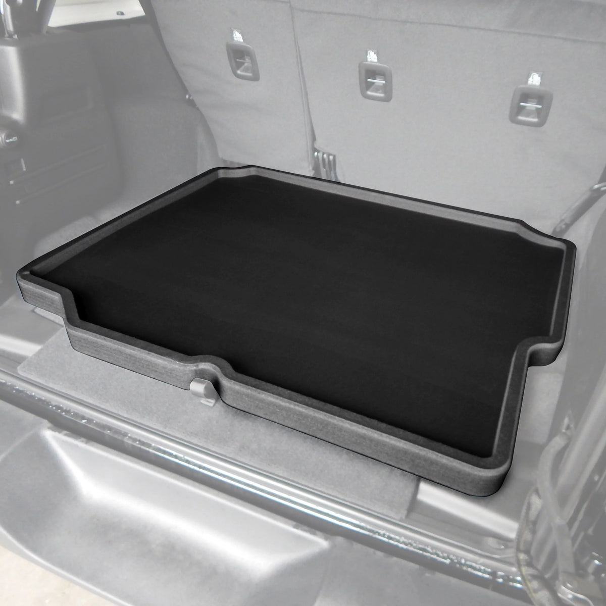 Auto Anti-Rattle r Tray Trunk Red Without Mat Foam Floor (JL) Liquidproof Hound Subwoofer 2018-2019 with Compatible Unlimited Fit Black Wrangler - 4-Door Protector Cargo Jeep Custom