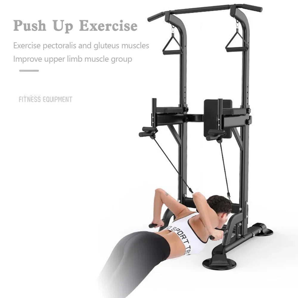 Power Home Tower Stands Training Squat Bar Strength Bars Dip & Gym for Pull-Up