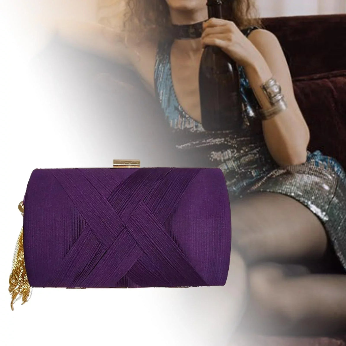 Bag Handbag Women , Clutch Bag Clutch Purses Luxury Evening Shoulder Tassel