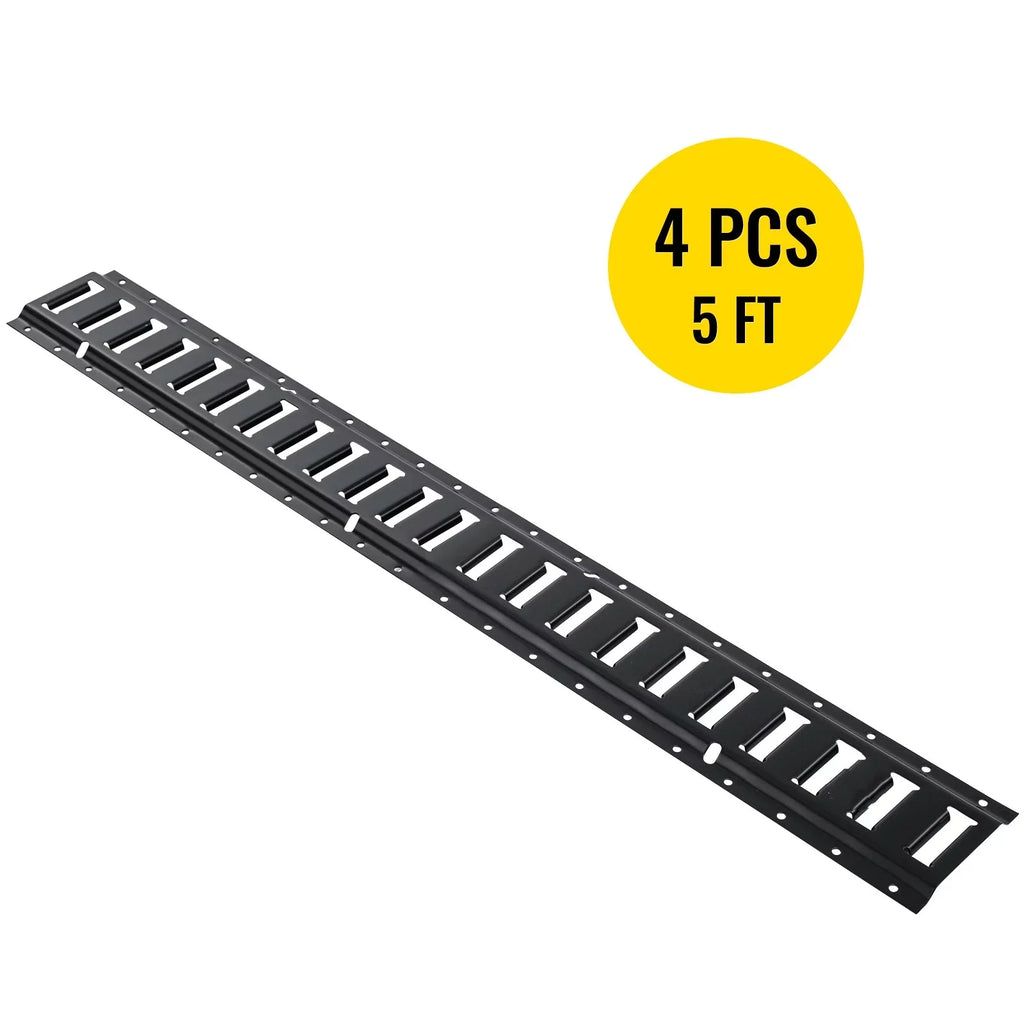 E Down BENTISM 5-Feet Rails 4PCs Trailer Enclosed E Track Tie Cargo Track Rails