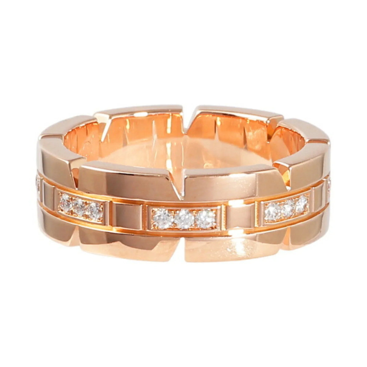 gold pink K18PG Cartier Tank Française Pre-Owned (Good) ring