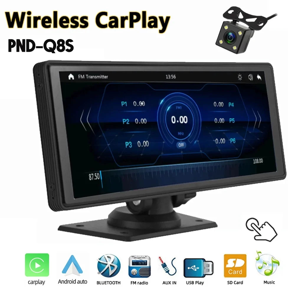 Navigation, Radio Bluetooth,Backup Multimedia AUX, Touch with Android Recorder Player Car Screen Wireless Camera, Receiver Stereo Polarlander Carplay 9.3 Audio Car Inch Car Apple TF, GPS Play Auto,