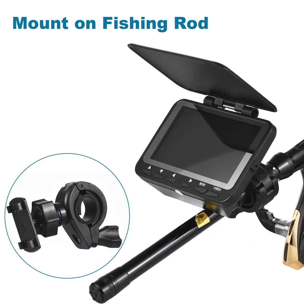Arealer Camera IR 1200TVL Night 15M/30M Finder Vision Fishing Boat Underwater for LED Fishing Ice Camera 4.3'' LCD8PCS Fish
