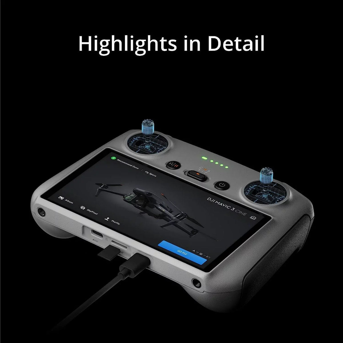 '- 3 RC Classic Mini 3 Controller Air 2S 3 () (Refurbished) Pro DJI for Mavic Restored DJI Mavic & Cine Remote