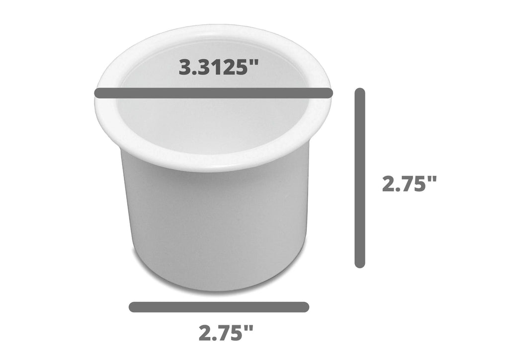 for RV Boat White Game 10 Sofa Pocket Holder Motorhome Camper Table Pontoon In Recessed Plastic Universal Cup Car Insert Drop Truck