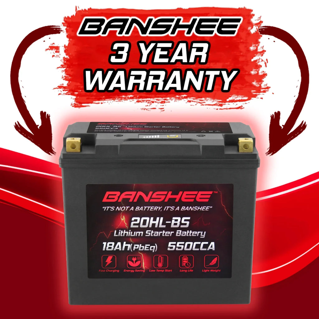Sport Motorsports Banshee to Battery 2015 2015 V1 LiFePO4 with Yamaha WaveRunner Compatible VX1100D 20L-BS