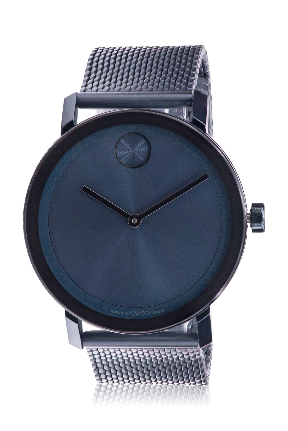 Mesh Blue Watch Evolution Mens Ion Movado Bold 3600793