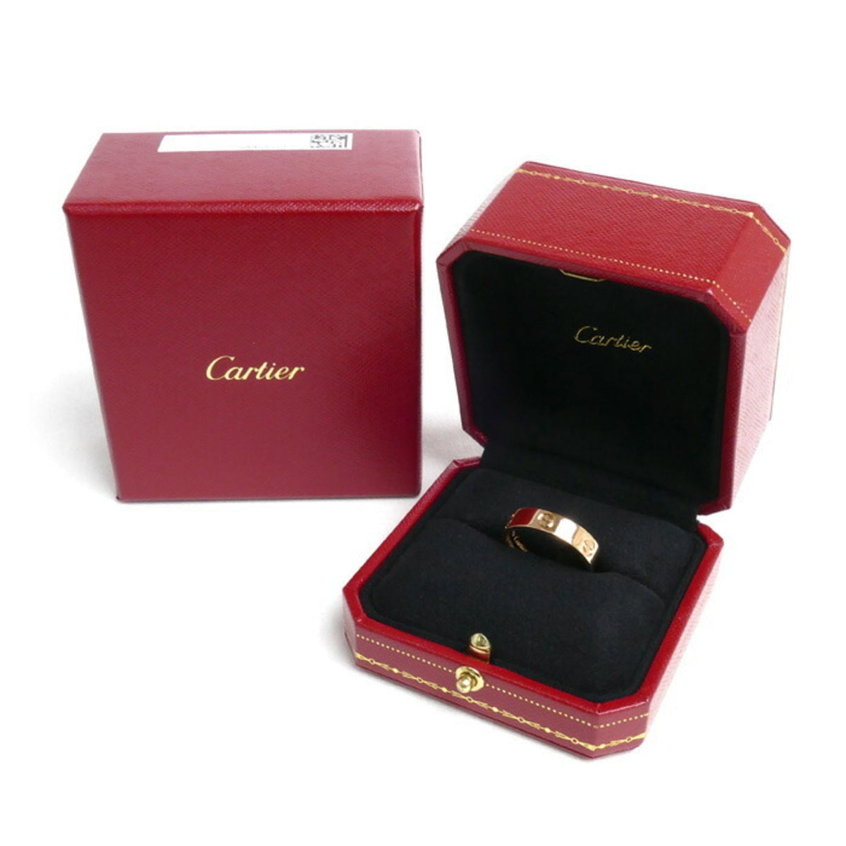 (Good) Pre-Owned 23.5 7.0g B4084864 Pink Size CARTIER Ring Love 64 Gold Men's K18PG