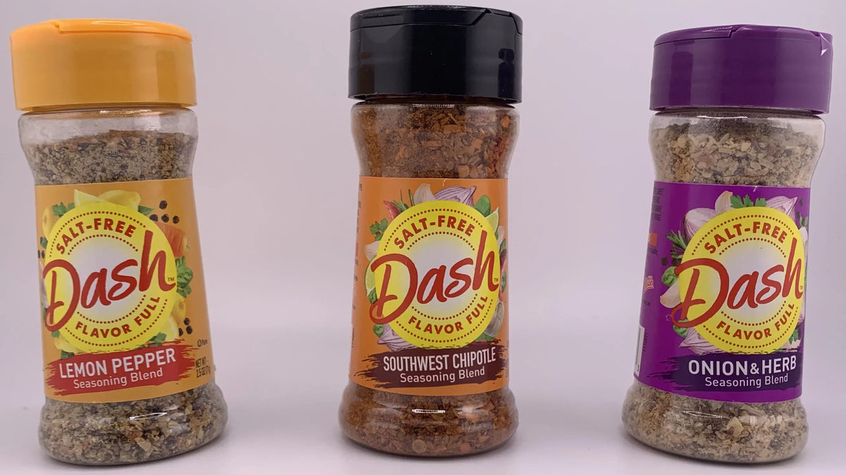Salt by Seasoning Variety Dash Flavors. Pack Different Bottle Snackivore. 12 Each 1 Mrs Free 12 of