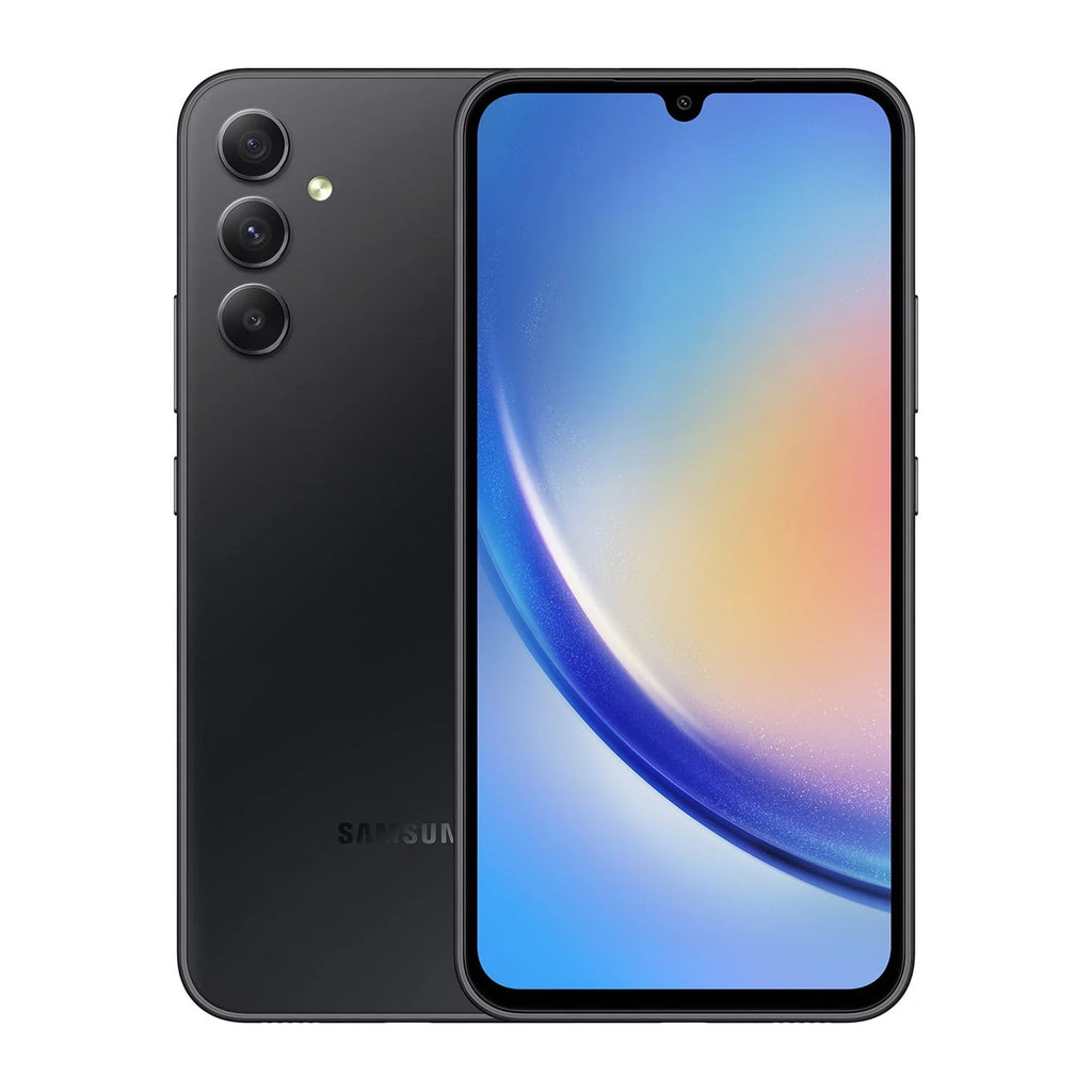 Dual (Latin 5G Samsung GSM A346M Unlocked - Restored A34 Graphite Android Awesome Smartphone Variant/US Galaxy SIM Compatible 128GB (Refurbished) LTE)