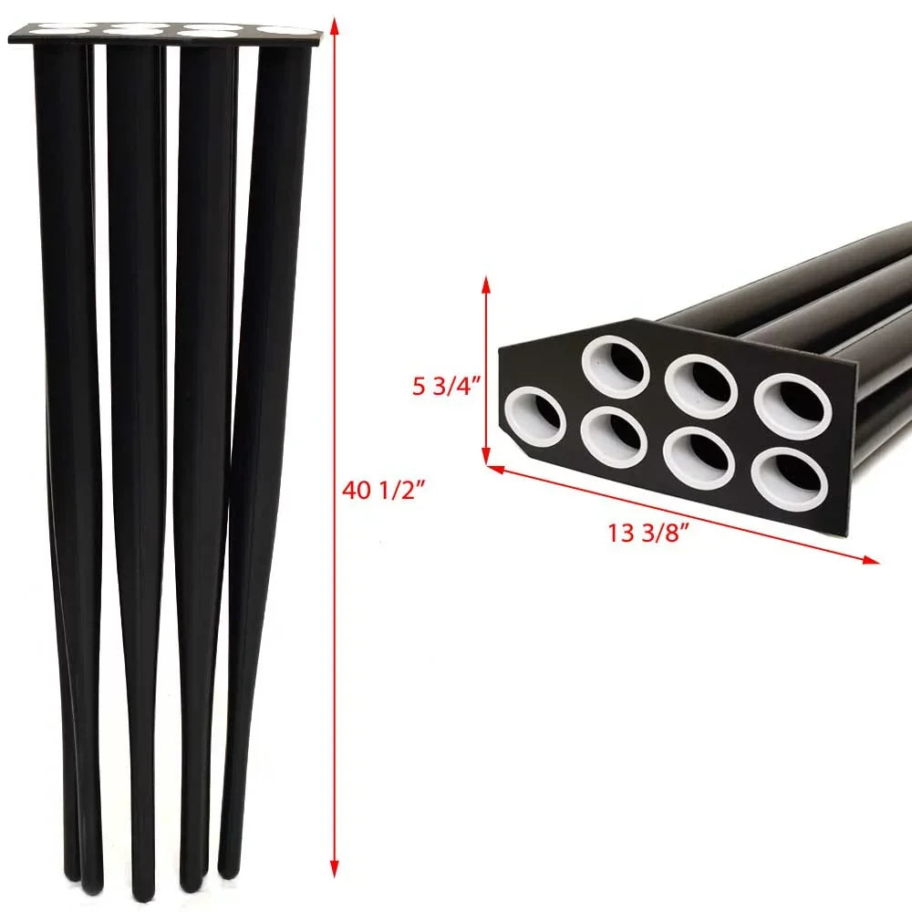 2293825 40 1/2 | 7- Holder Rod Inch Boat Black Lowe