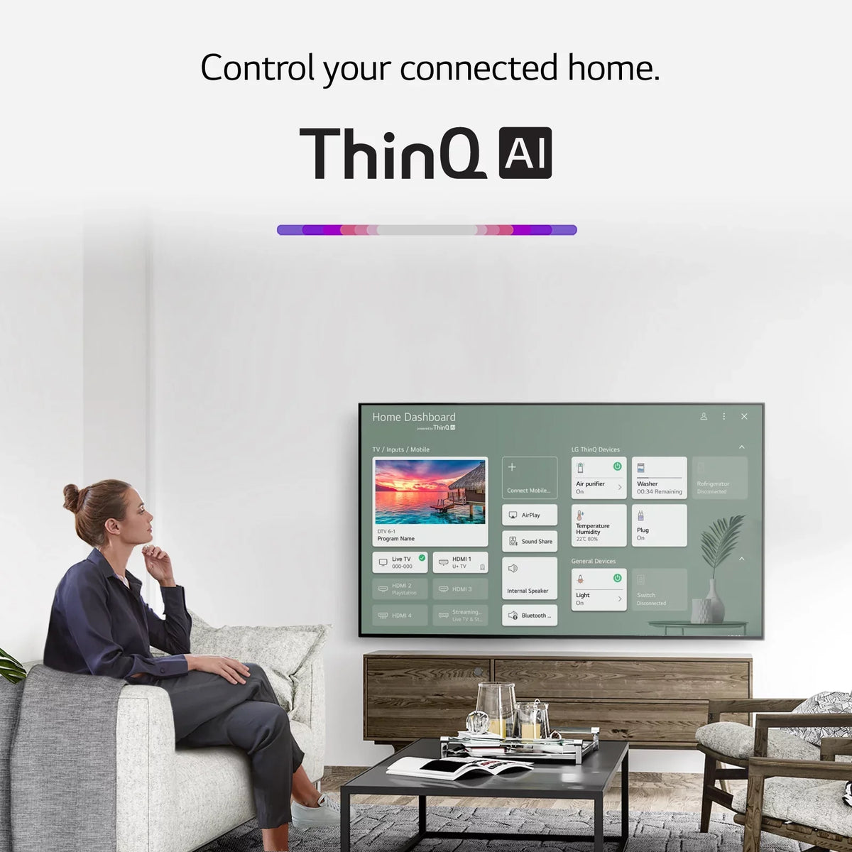 AI NanoCell UHD Class 4K 65NANO80UPA with ThinQ® Smart TV LG Series 80 65"
