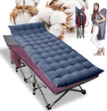 Folding Adjustable - Oxford Camp Heavy Layer, 1200D Travel Duty Camping Cot Outdoor with Mat Bed, Adults for Cots