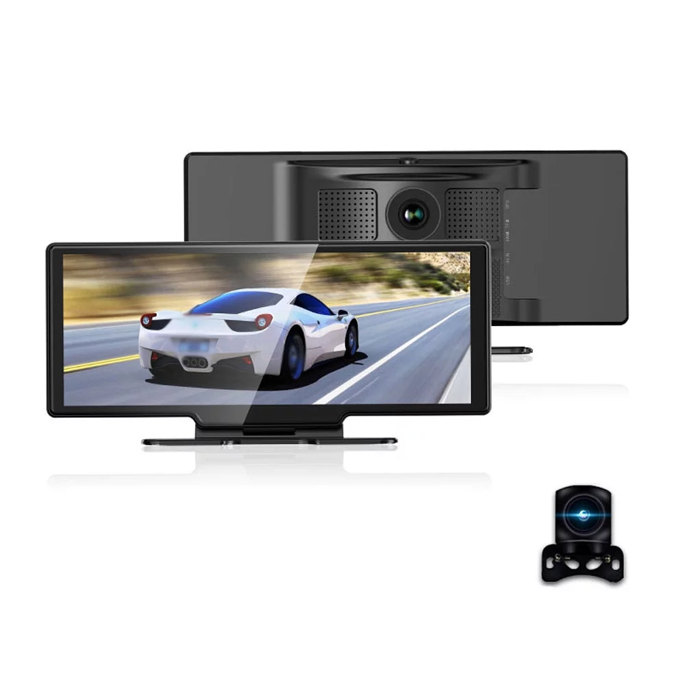 & Inch Essential Hands-Free G-Sensing, Touchscreen, Dash 4K Rear Recorder DVR Front Camera Android Pristin Dash WiFi, for Recording, Auto Driving Calling 10.26 Loop Carplay