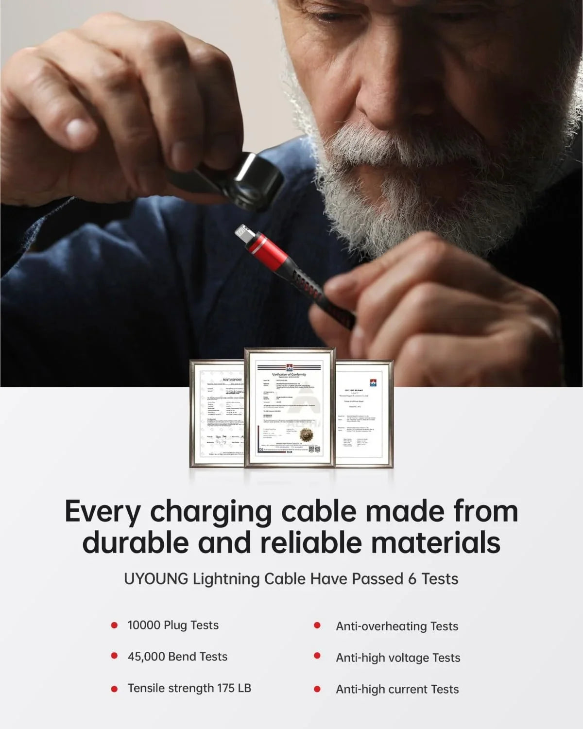 iPhone Braided Max/8/7/6/5S/SE, Pro/Mini/Air(Red) 10 iPad Charger Charging Long Charger Foot Unbreakable Red 10 Cord Compatible USB with ft 11/X/XS/XR/XS Cord iPhone 3Pack Nylon Fast iPhone