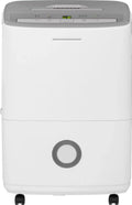Humidity w/ Effortless Frigidaire White 70-Pint Control, Dehumidifier