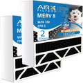 2 5 Odor MPR Filter & FPR Air FILTERS CLEAN Filter Eliminator Compatible with Bear Carbon MERV WICKED 700 Air 16x25x5 AIRX Comparable Pack by 8 AIR. 255649-105 to