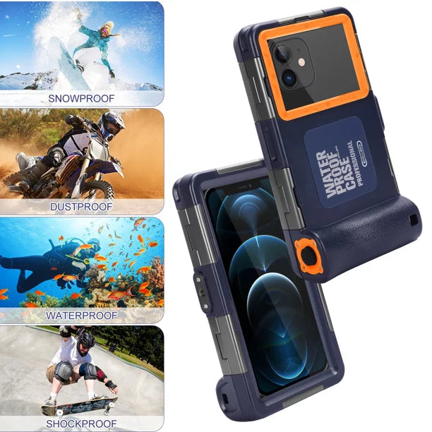 all LCD to vivo Up for Video Lanyard Underwater And [15m/50ft] Professional Swimming Case Z5x UrbanX Inch Phones Snorkeling 6.9 Surfing Protective Photo Diving with iQOO Liquidproof Housing