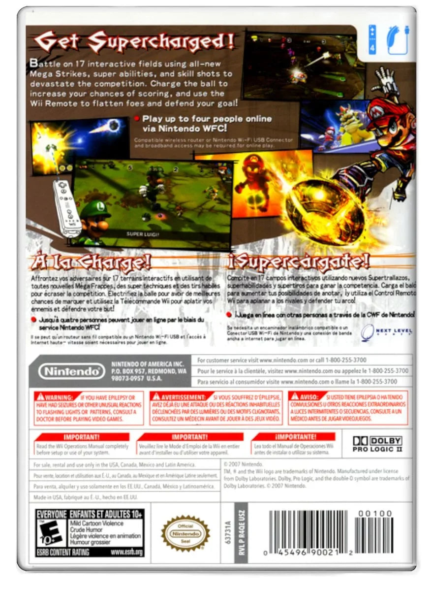 '- Strikers Nintendo Wii Charged Pre-Owned Mario