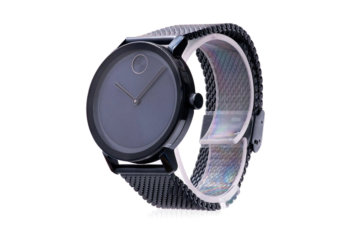 Mesh Blue Watch Evolution Mens Ion Movado Bold 3600793