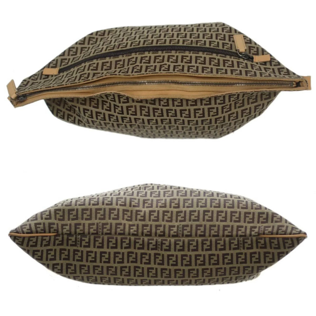 bag FENDI (Good) Zucca pattern Shoulder 2355.7VA020.28E Pre-Owned Brown