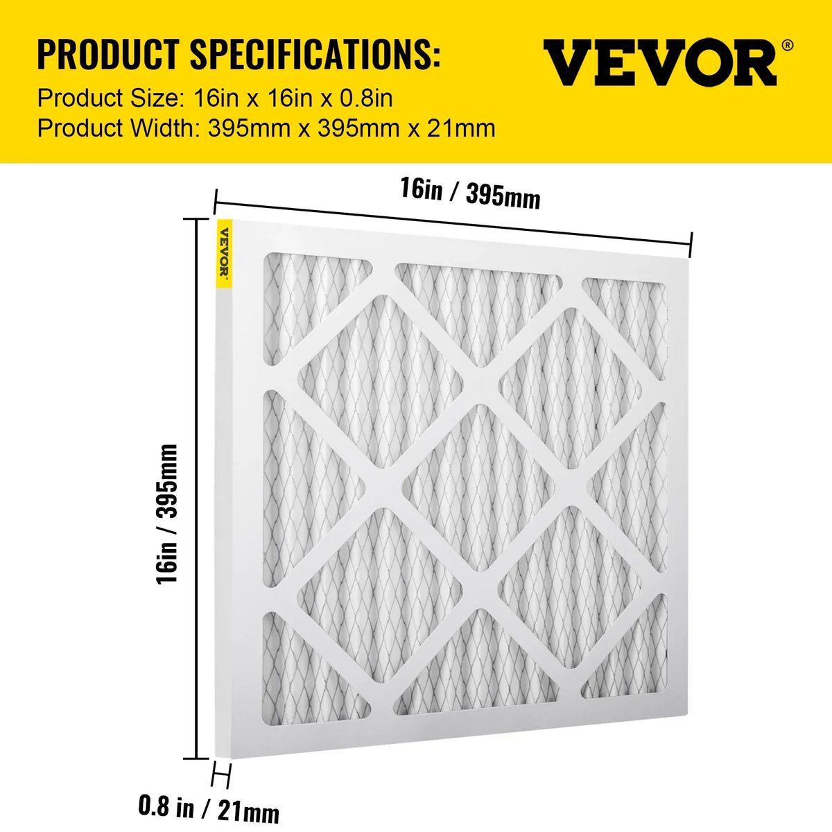 for DefendAir Set, Dri-Eaz Commercial Filter, Furnace 12pcs Bentism Air Particles, Filter Home, Pleated Capture 8, Filter, Fit Replacement Replacement, AC Good Filter MERV HEPA AC 16''x16'' for HVAC