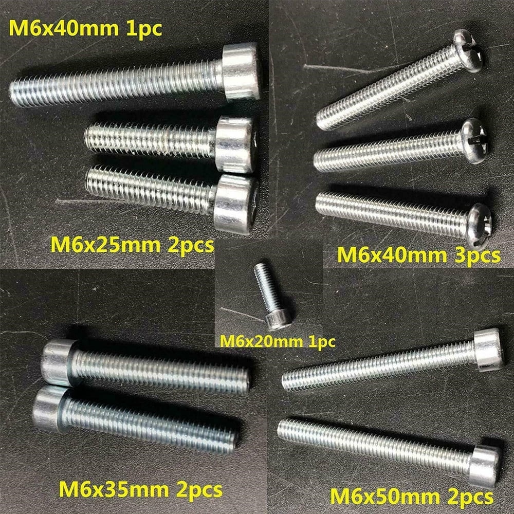 Engine Stroke 2 Screws, Studs, for Bike Gas Kit DONSP1986 Motor yd100/66cc/80cc Bolts, Washers Set
