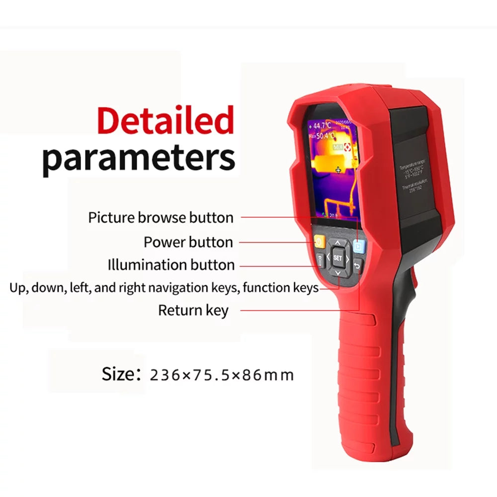 Camera Handheld Thermometer UNI-T Daakro Imager IR Thermal UTi260B Imaging Infrared