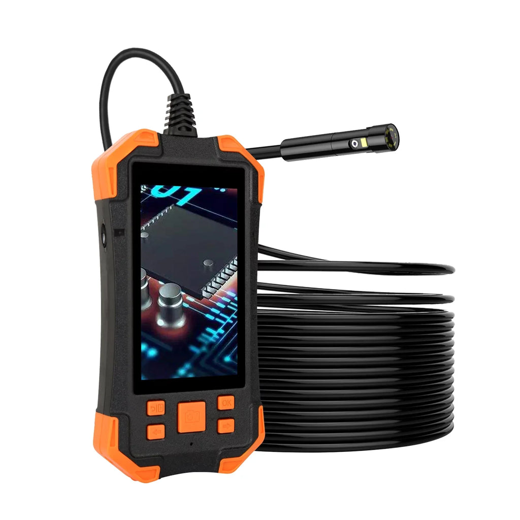 Slot Inspection 1080P Dual Camera Probe/ LED IPS IP67 Lens Semi-rigid Industrial Cable/ Screen line Card with Inch Liquidproof for 4.3 7.9mm with Borescope TF Automobile Light/ Inspecti