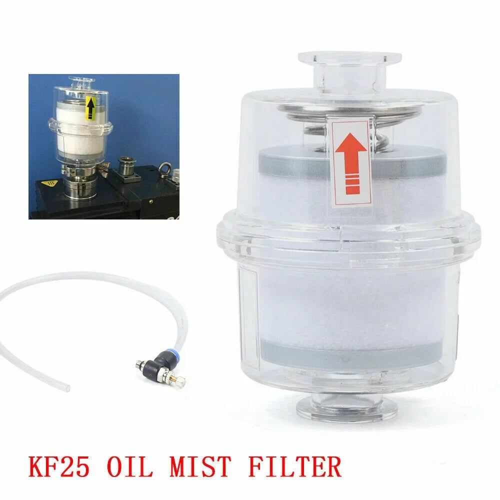 KF25 Vacuum Fume Exhaust fit Oil Filter Mist Separator Filter Interface Pump