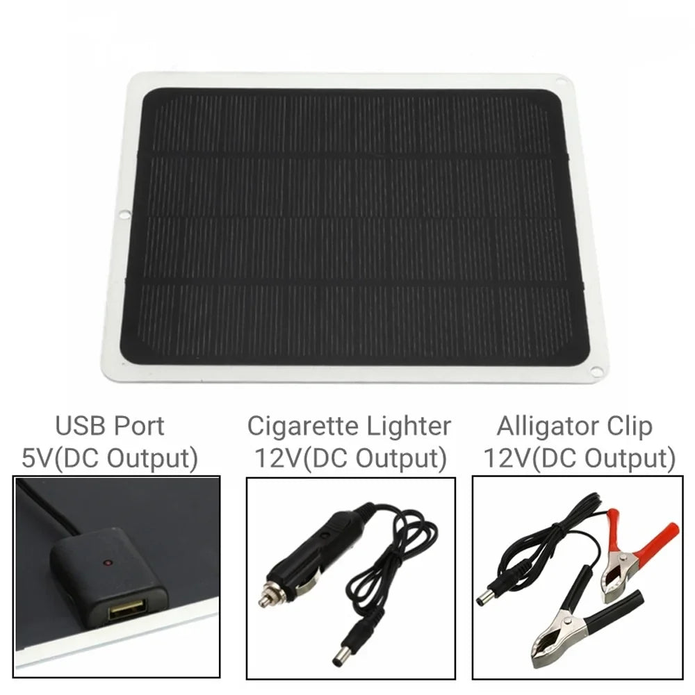 Removable Solar Recharging Camping Tool Hiking Portable Panel Radirus for 20W