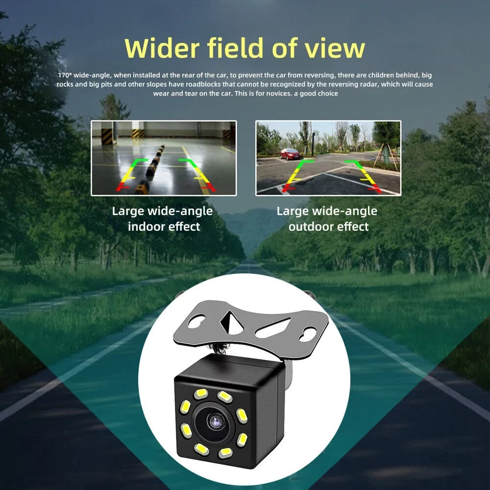 Foldable View Rear Night LED 5in Camera Backup Monitor Display Car LCD