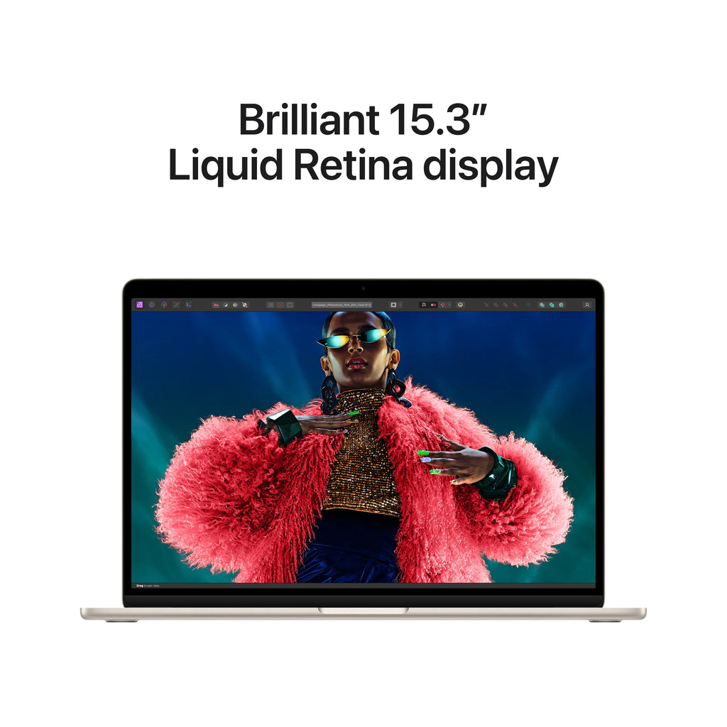 MRYR3LL/A Starlight MacBook (Spring 15-in 8C - CPU AppleCare Bundle Air 10C 8GB + 256GB, 2024) - Apple GPU, M3