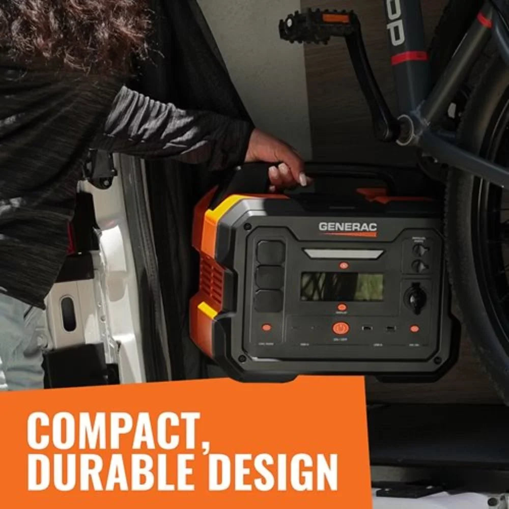 Station Compatible - 1600/3200 Charging 1086Wh 8025 Generac Panel Battery Solar Portable Powered Generator Watts Power