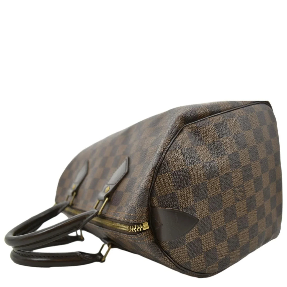 LOUIS Satchel VUITTON Bag Damier Ebene 25 Speedy Brown Used