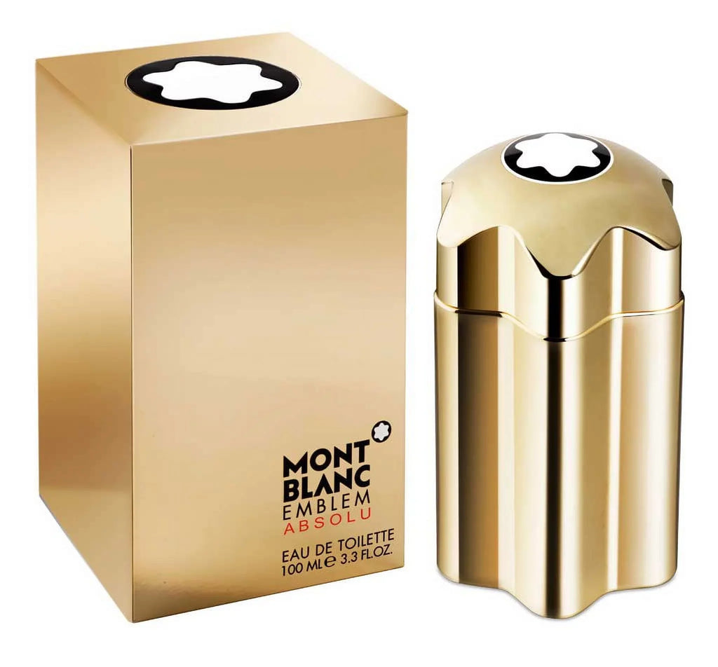 2) Toilette Eau Emblem Mont Absolu (Pack Oz Montblanc Spray By Blanc3.4 De