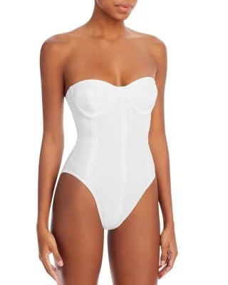 Corset (L, Women's Swimsuit Kamali Norma One White) Mio Piece
