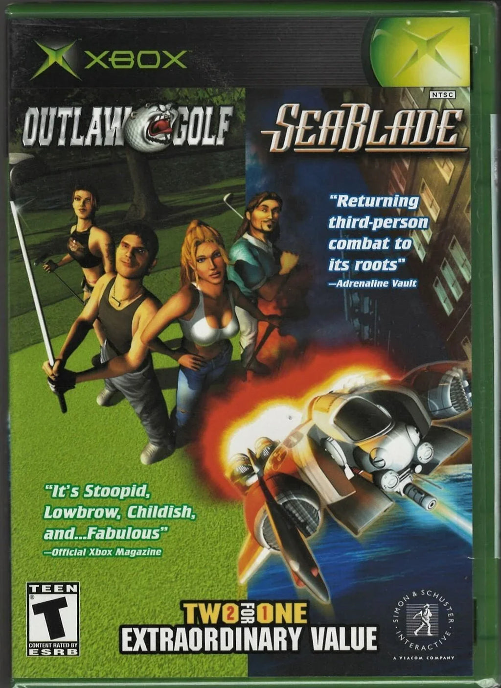 Xbox Golf 2-In-1 / Seablade Sealed US New (Brand Version) Factory Outlaw