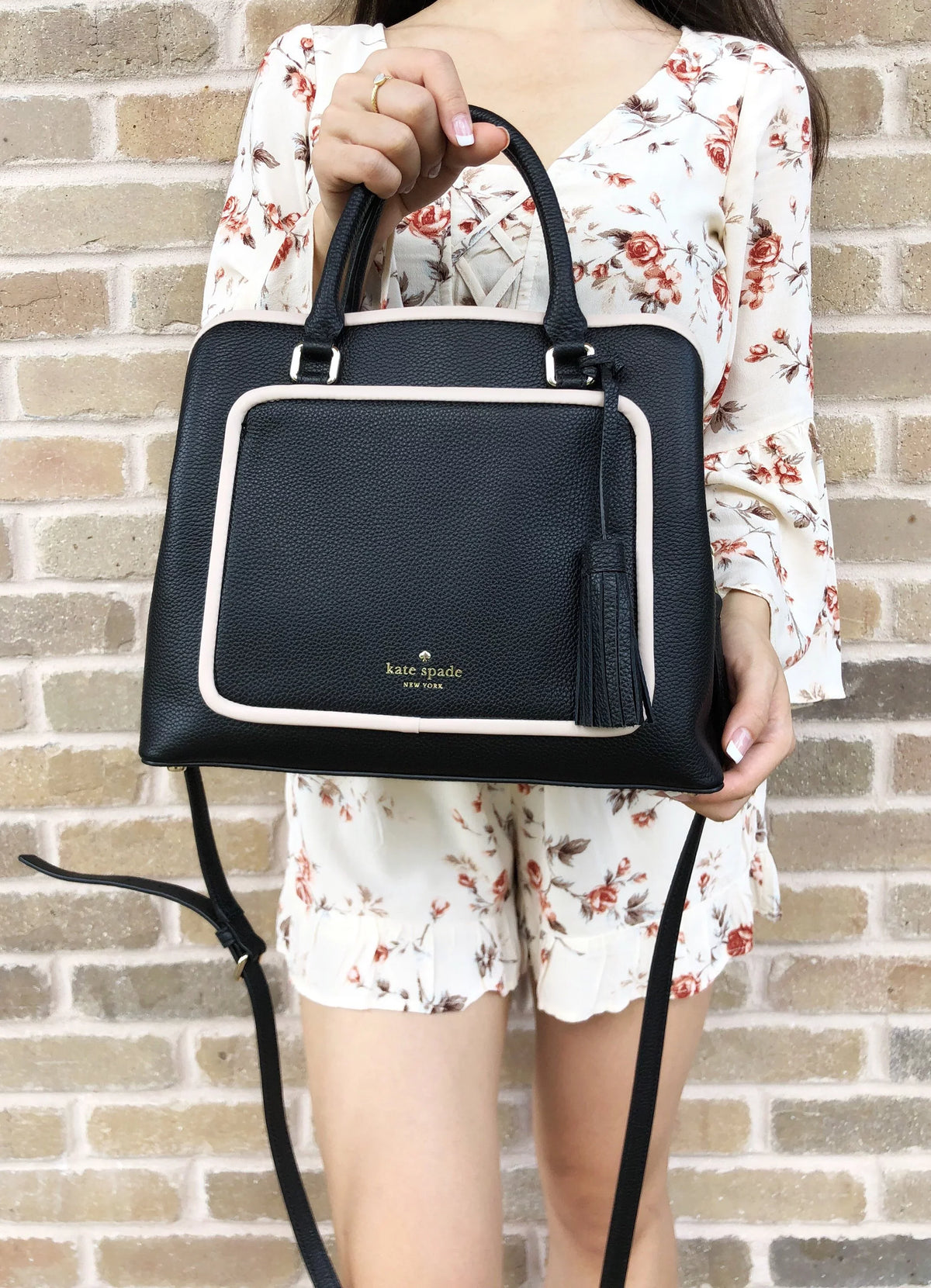 Ward Tassel Satchel Black Kate Spade Crossobody Bag Evangelie Place