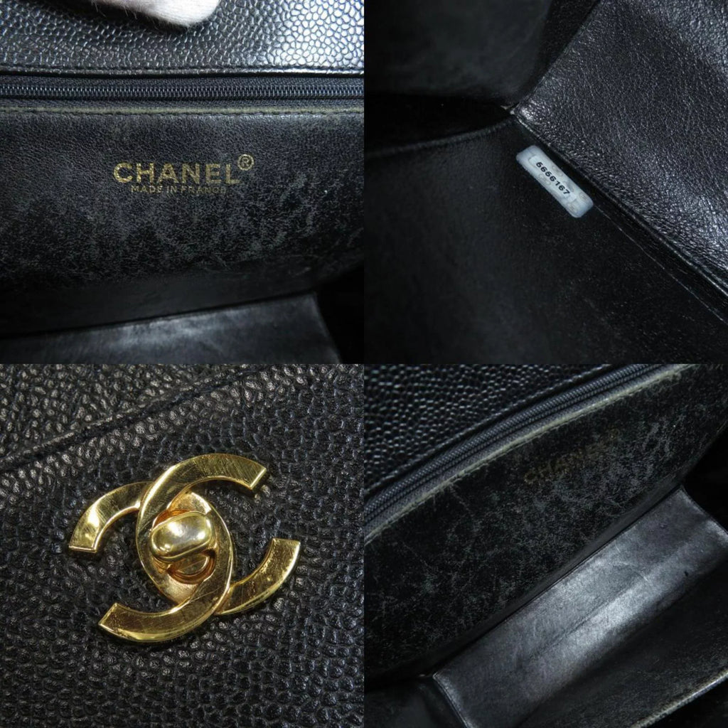 (Good) COCO Handbag MARK CHANEL Caviar Skin Pre-Owned