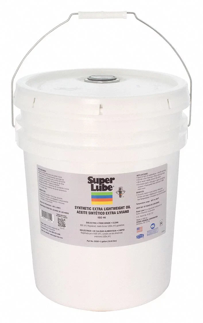 Lube 53050 Oil,ISO gal,Pail Super 46, Synthetic 5