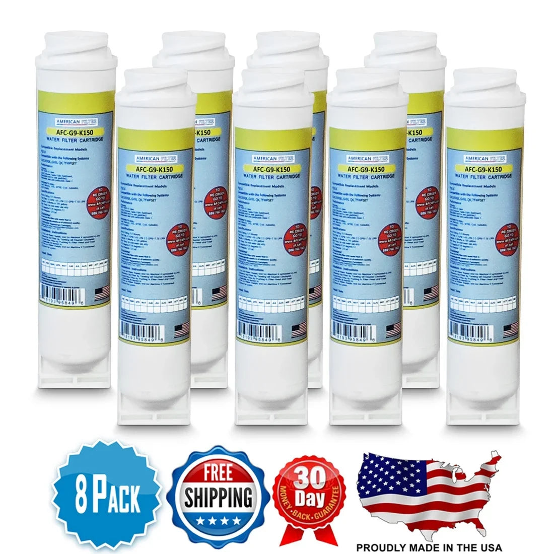 AFC Compatible AFC-G9-K15 Brand Filters Made TFWFSET GE® , with , U.S.A. # 8 - Liquid Model Filters , in -