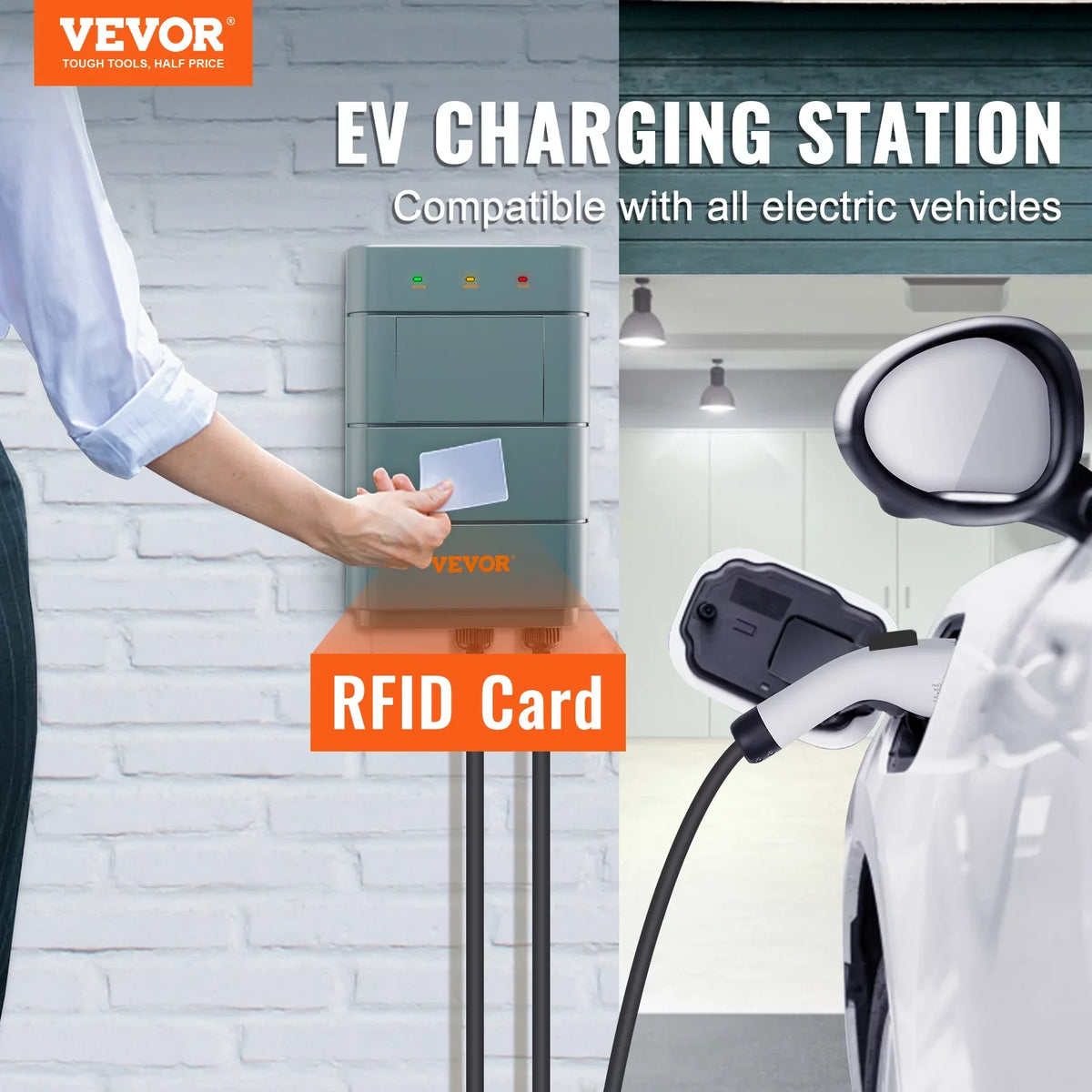 Station 2 Level Vehicle Charging SKYSHALO Electric NEMA14-50 EV Charger 40A Home