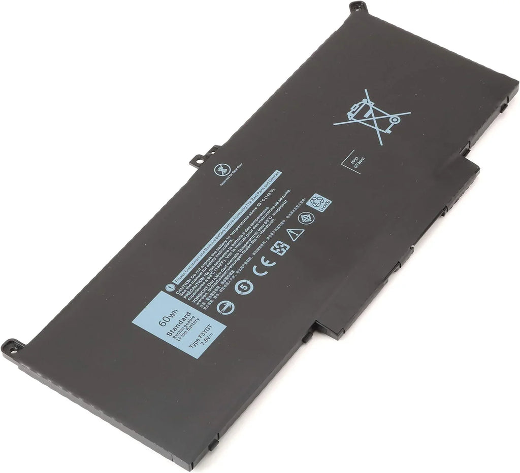 7480 7380 7280 p73g002 7490 60wh / 7000 for 7290/13 y Laptop 7000 Latitude 7000 14 7390 p29s002 F3YGT New 12 Dell