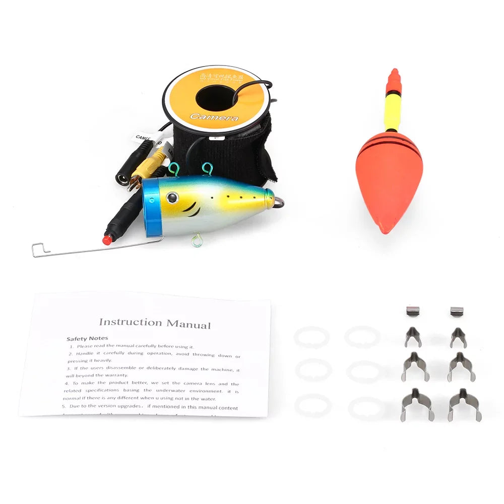 Fish Night 15m30m50m Boat Mixfeer 24 LEDs Accessories Shape Vision Cable with Liquidproof Fishing 1200TVL Underwater Fishing Ice