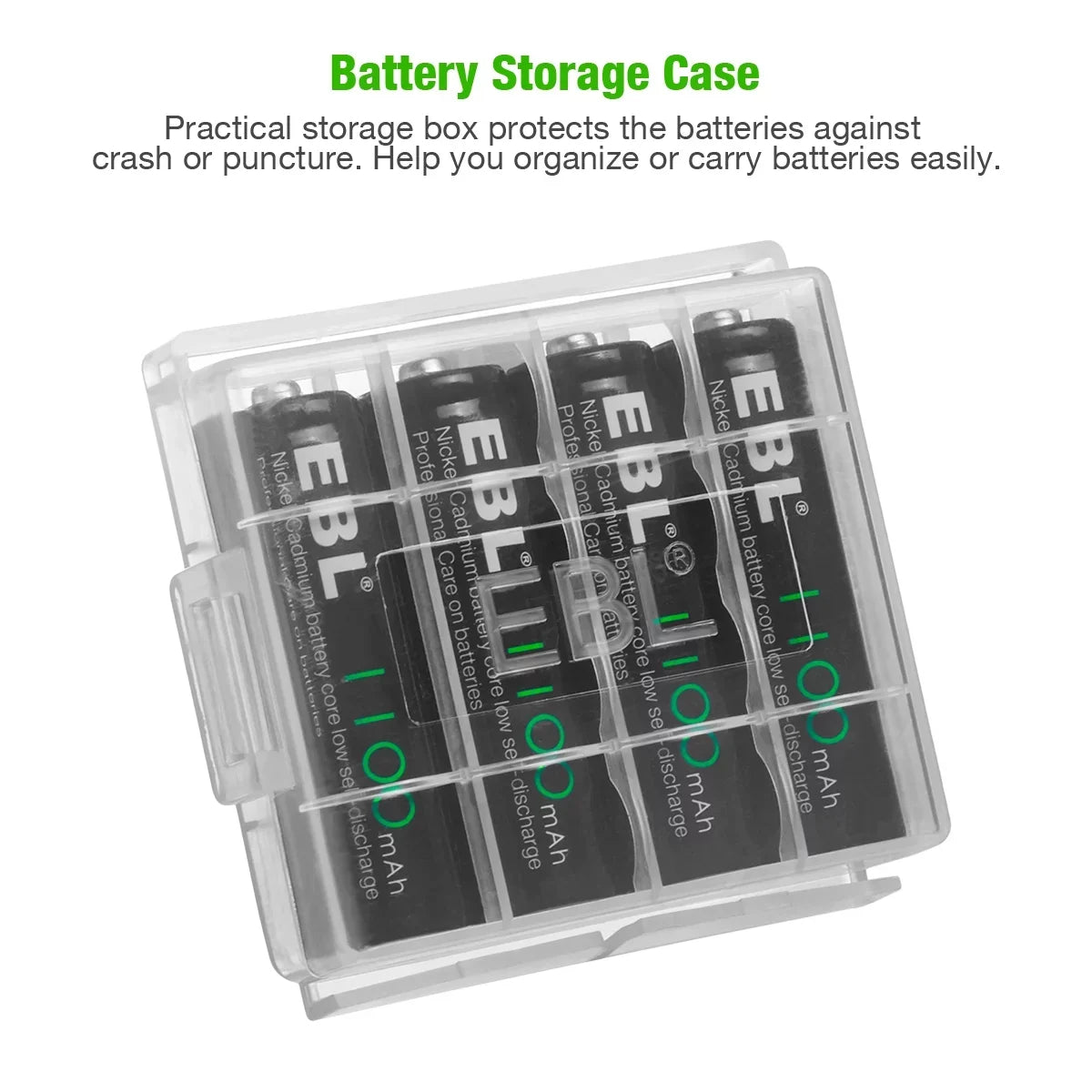 Batteries Rechargeable 1.2 Double AA EBL (20 a Batteries Volts Pack), Long-Lasting