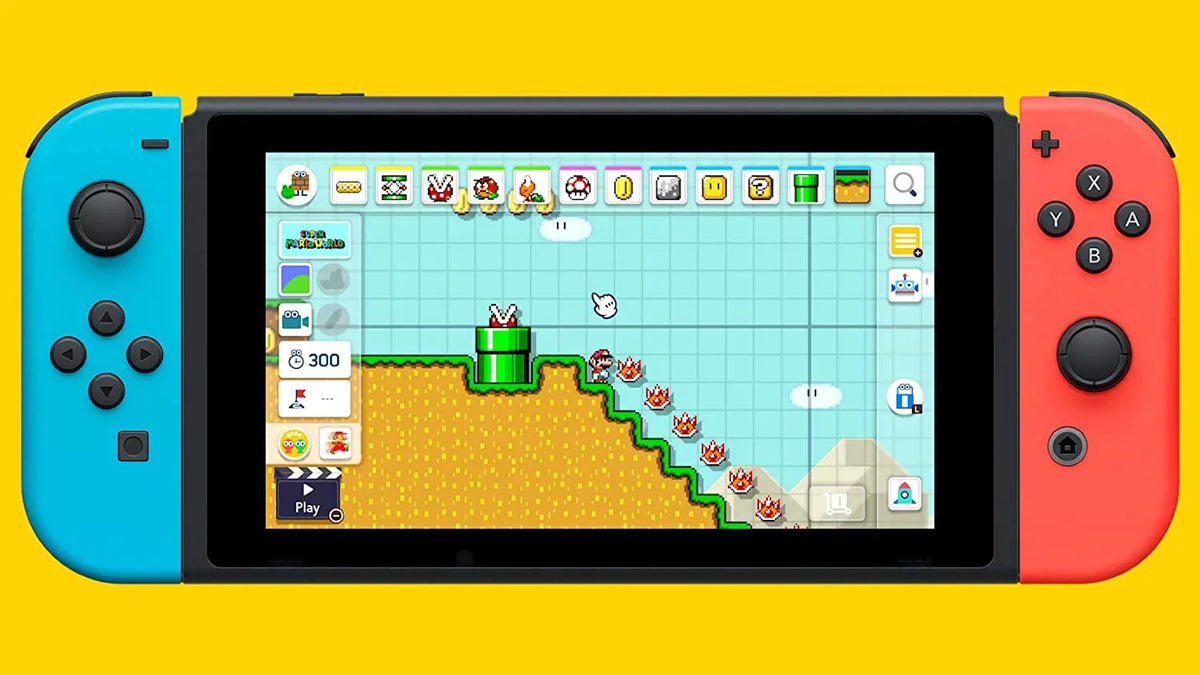 2 Maker Video Switch - Mario Super Nintendo Game
