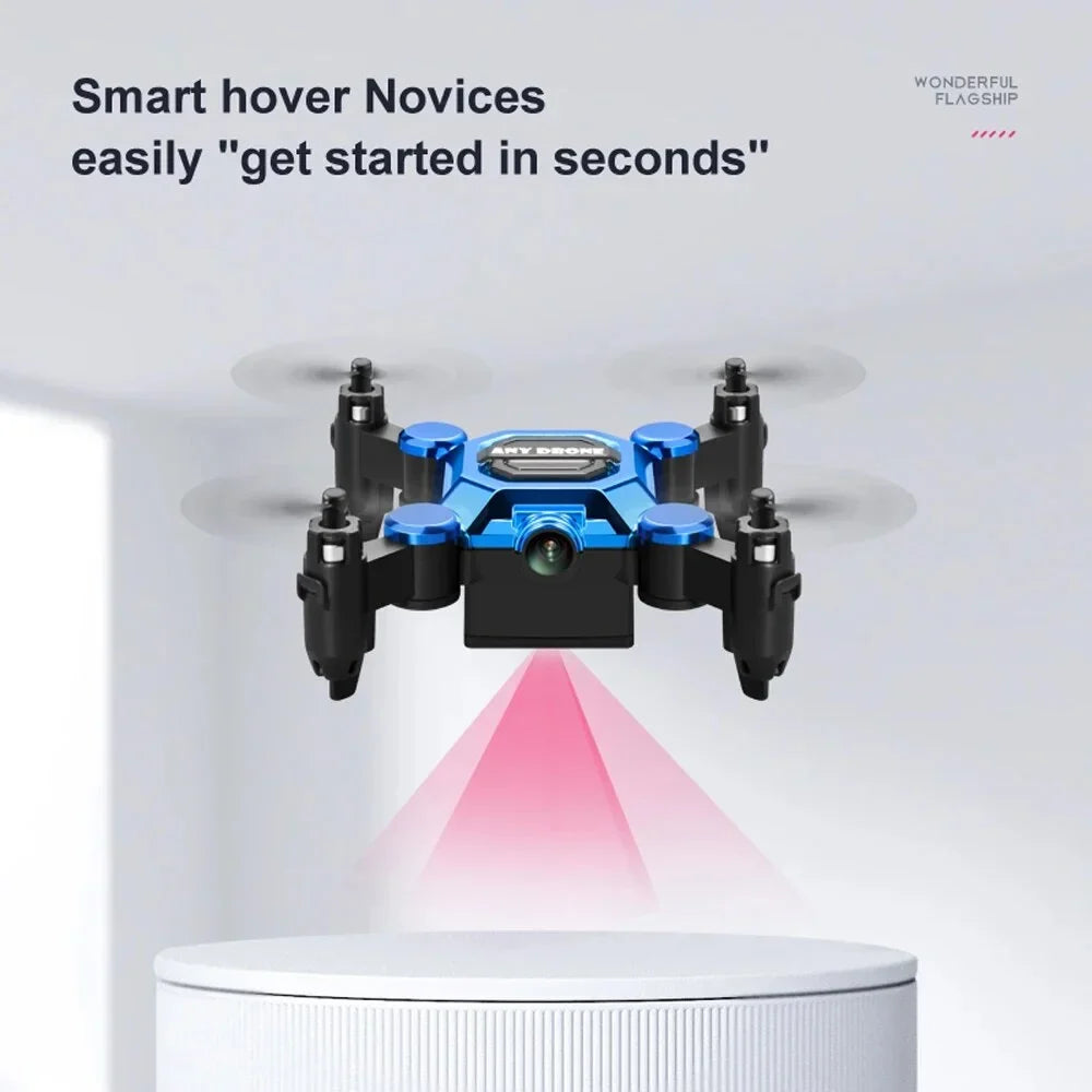 RC RC for 360° Hovering K04 Land One Camera Beginners Auto Kids, Gift Suitable Flip for HD Foldable Key Aircraft Quadcopter Drones Mini Headless Toys Drone