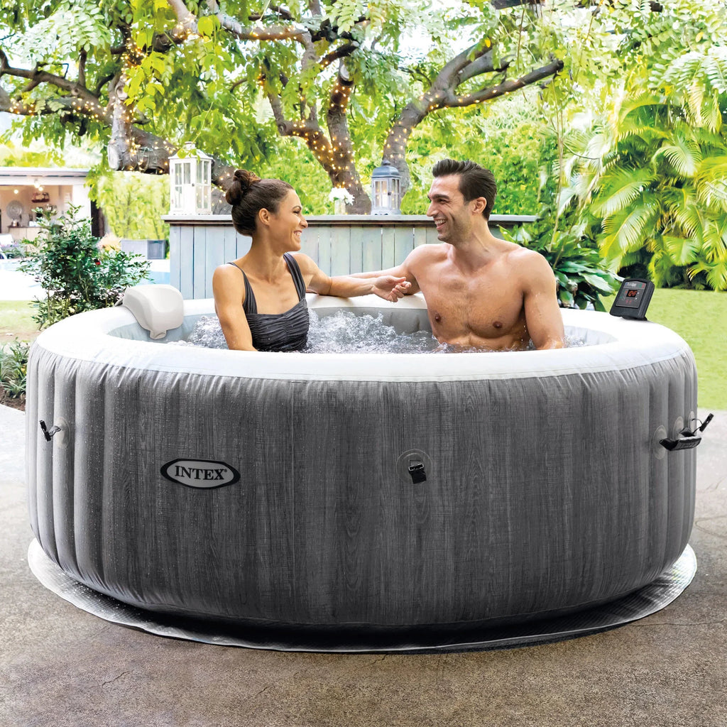 Intex + Hot Pack) Tray Intex (4 Tub Plus Accessories Inflatable PureSpa
